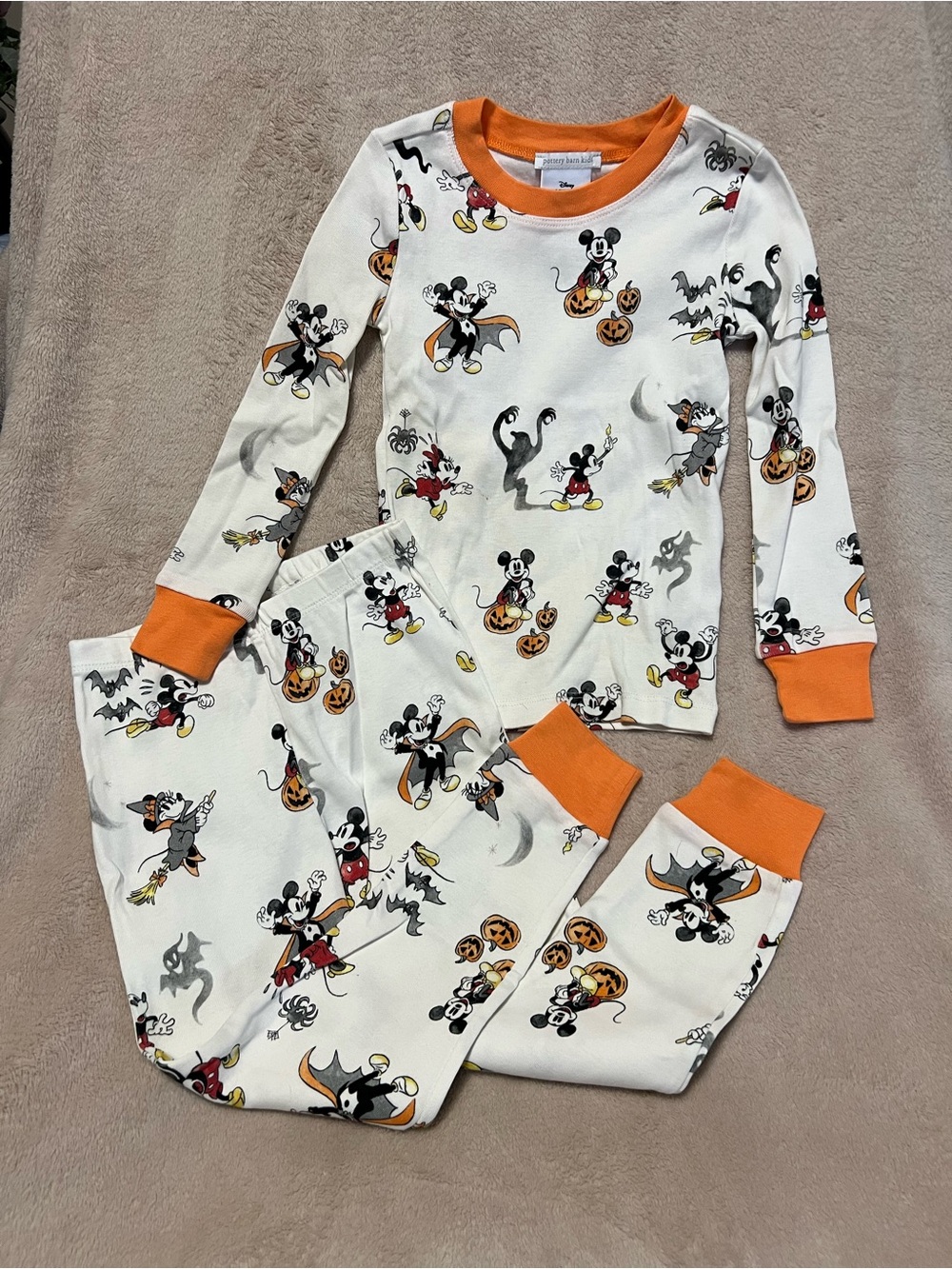 Pottery Barn Kids Disney Mickey Mouse Halloween Pajamas - Size 4T